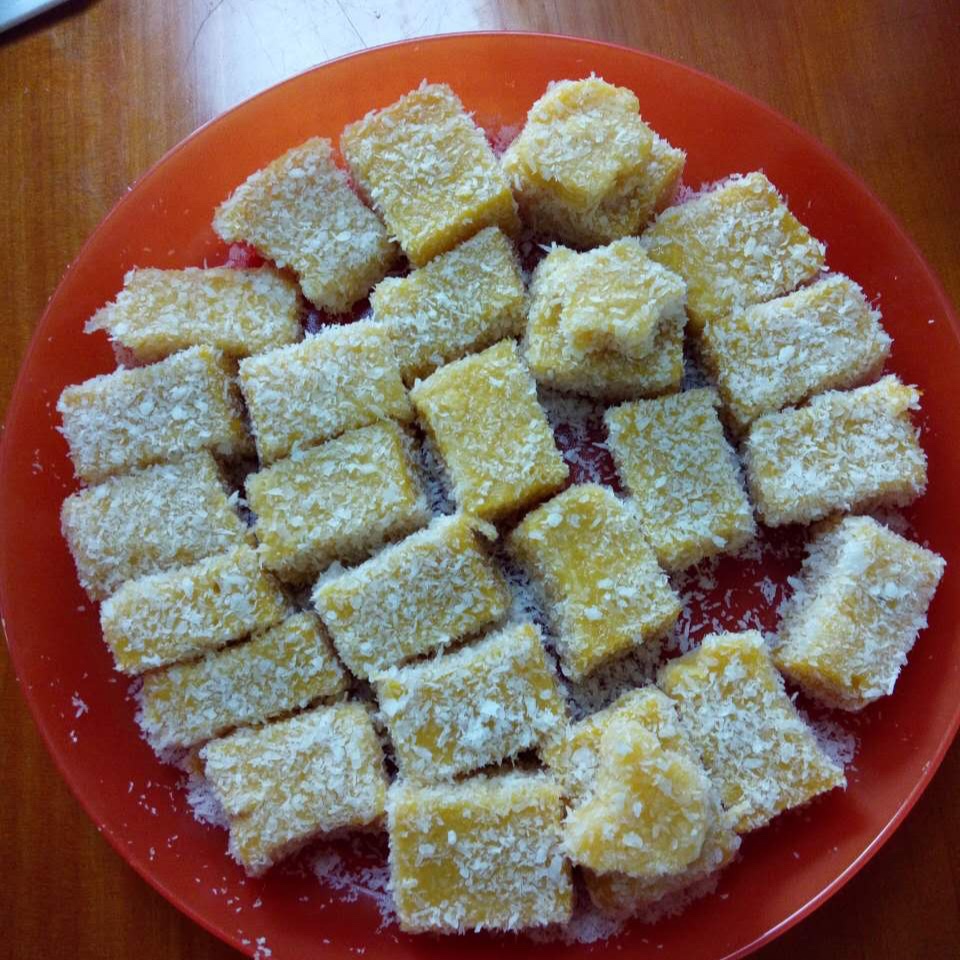 南瓜牛奶椰丝小方