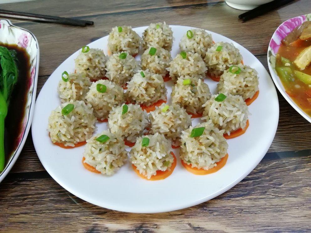 蒸糯米丸子
