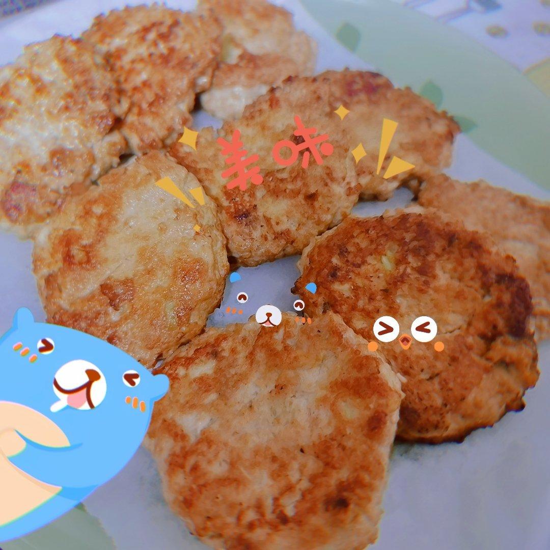 减肥餐：香煎鸡胸肉饼