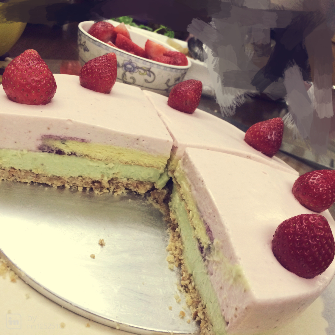 草莓冻芝士蛋糕