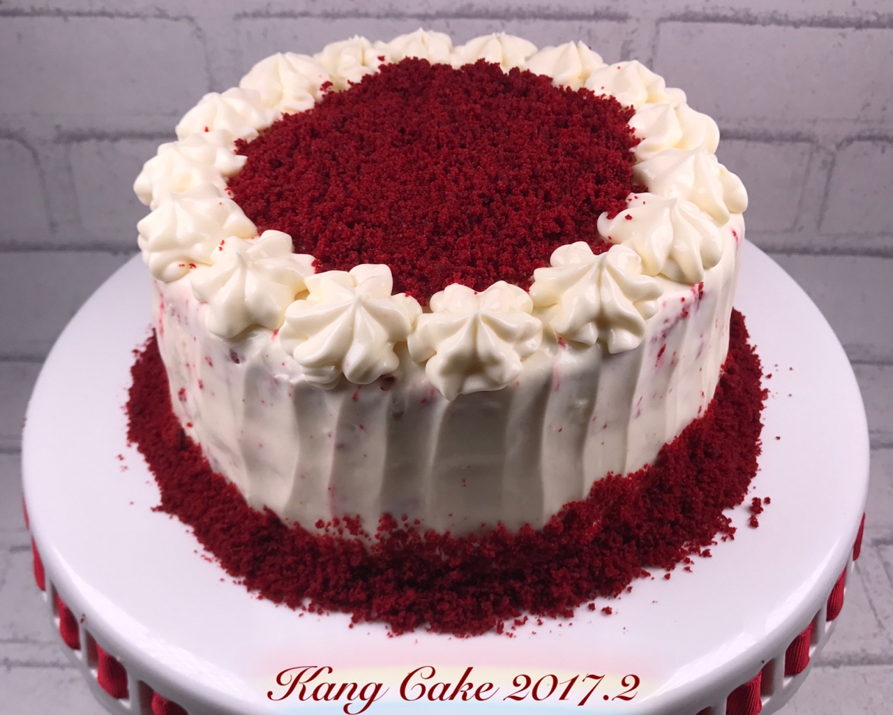 传统红丝绒蛋糕