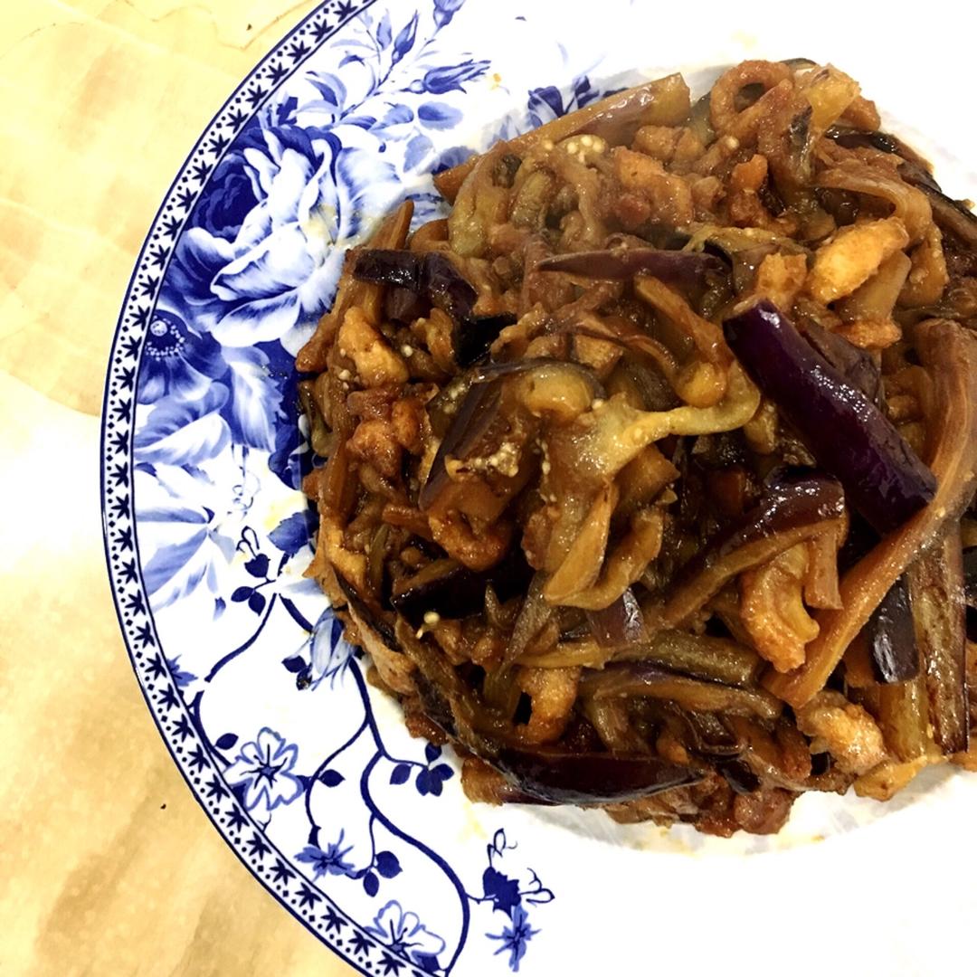 红烧肉沫茄子