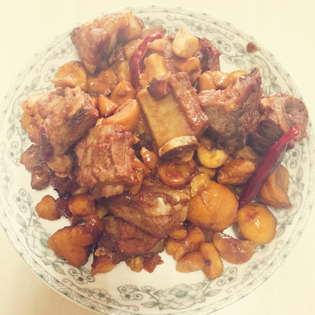 板栗烧排骨