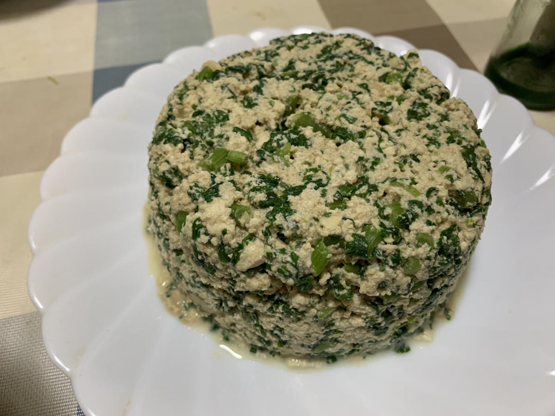 【曼食慢语】茼蒿拌豆腐