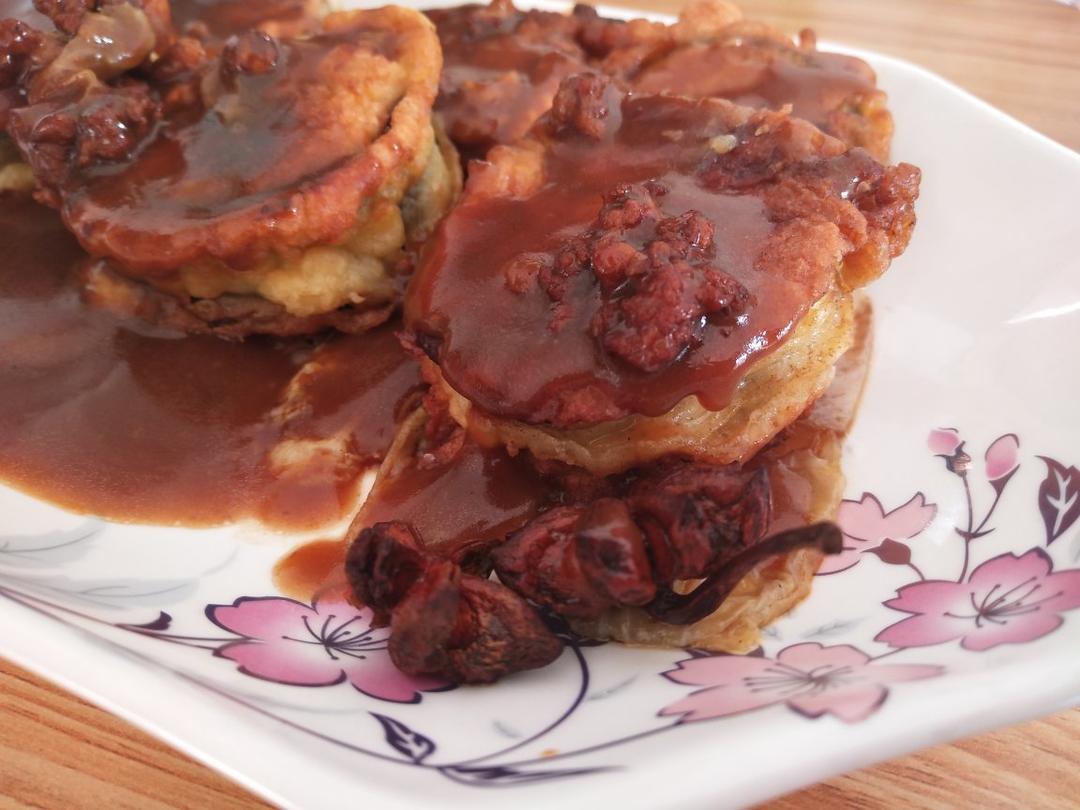 炸茄盒老沧口风味