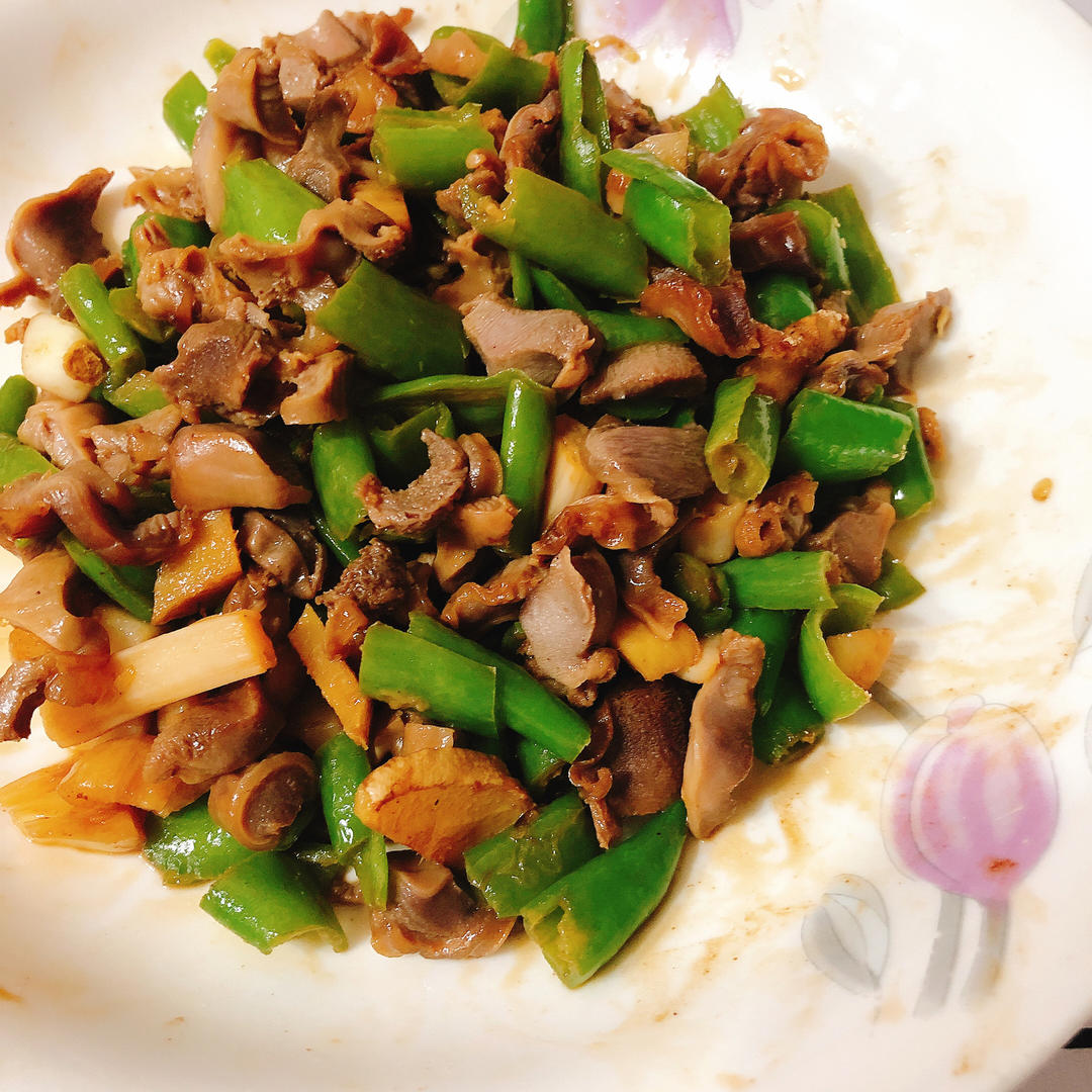 宝琛做的泡藕带炒鸡胗