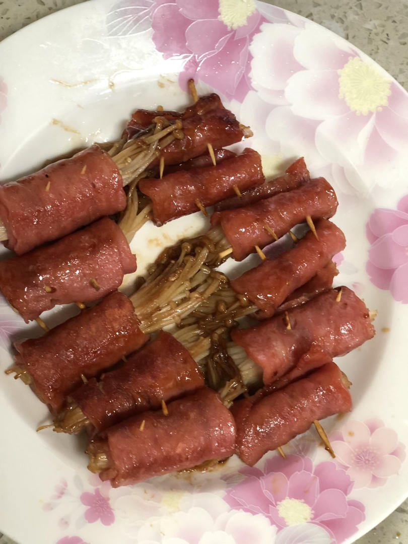 金针菇培根卷