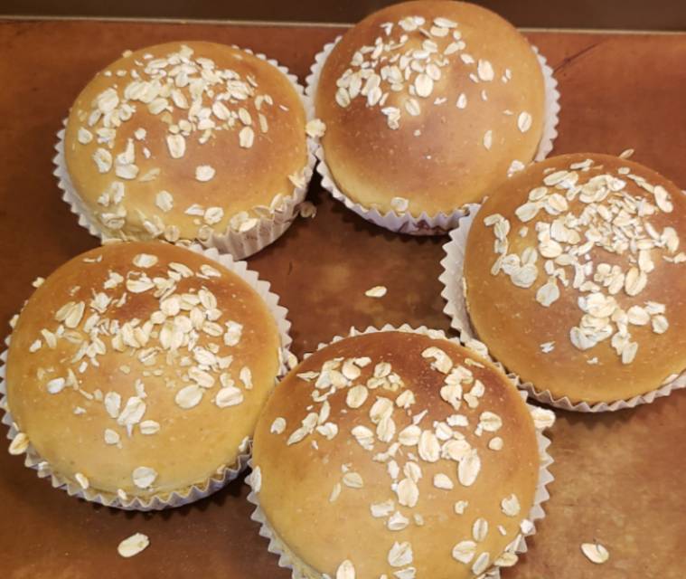 比面包好吃的全麦汉堡胚（一次发酵）