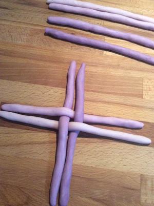 渐变紫薯绣球馒头的做法 步骤5
