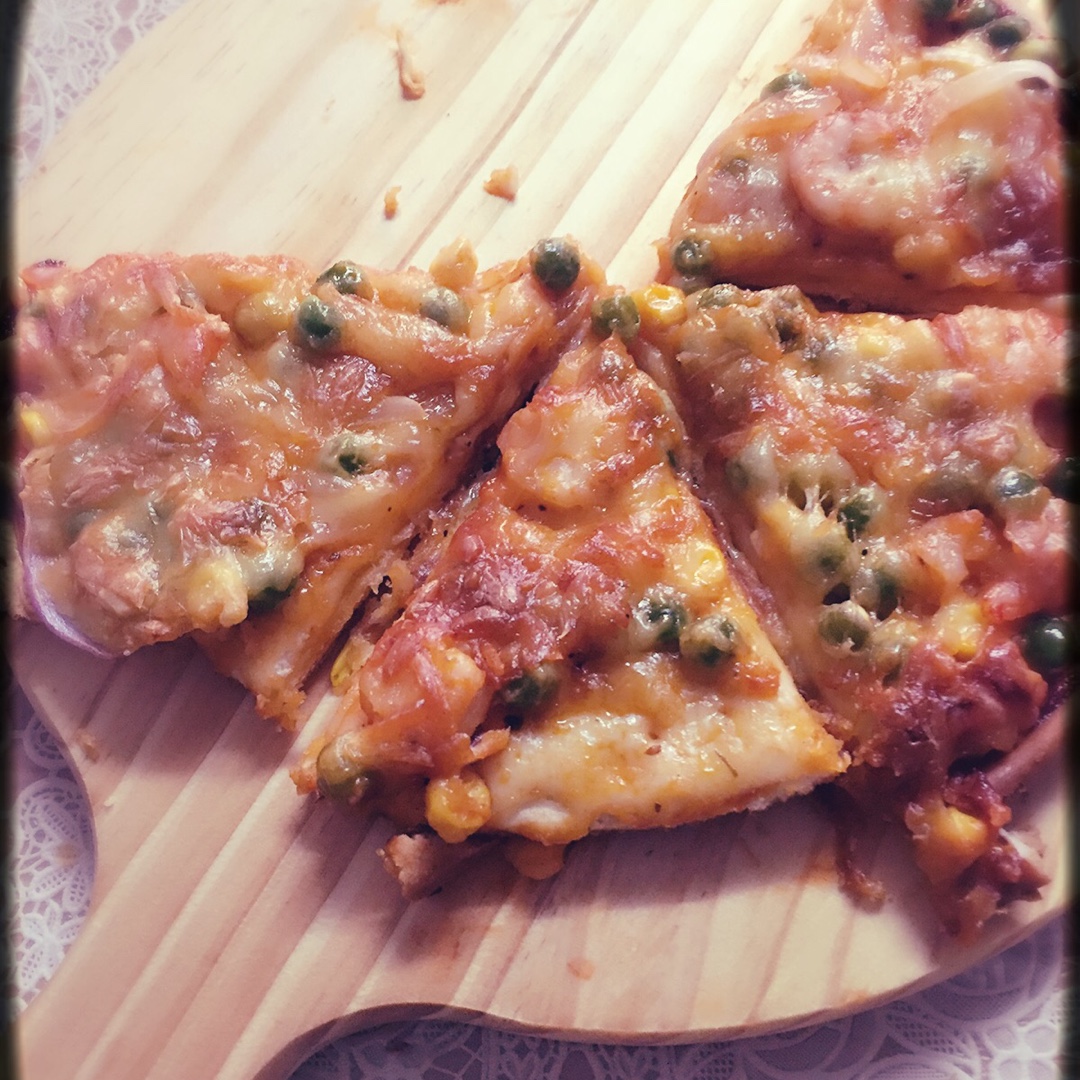 鲜虾培根薄披萨—海氏烤箱定制