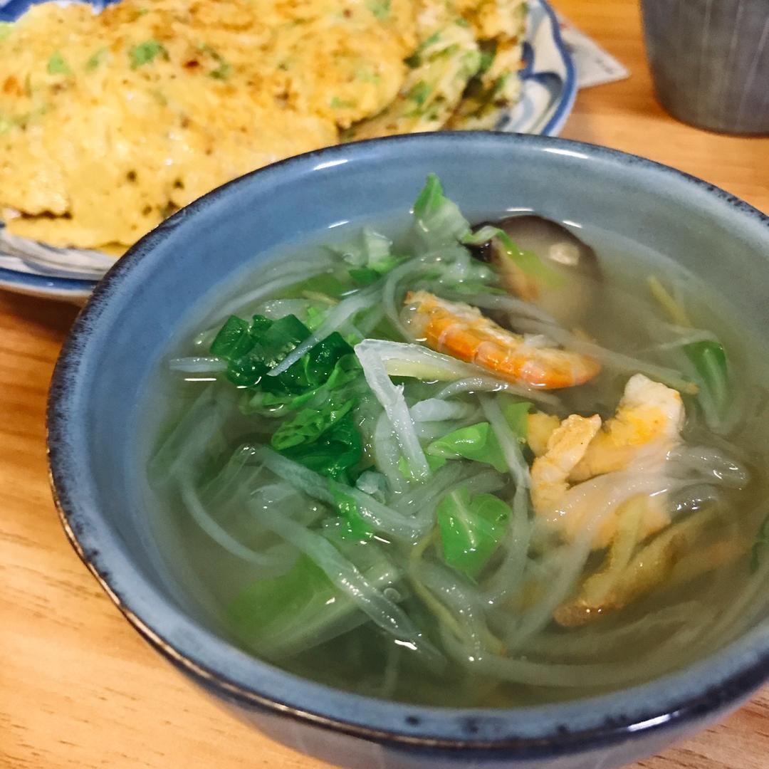 虾干萝卜丝汤