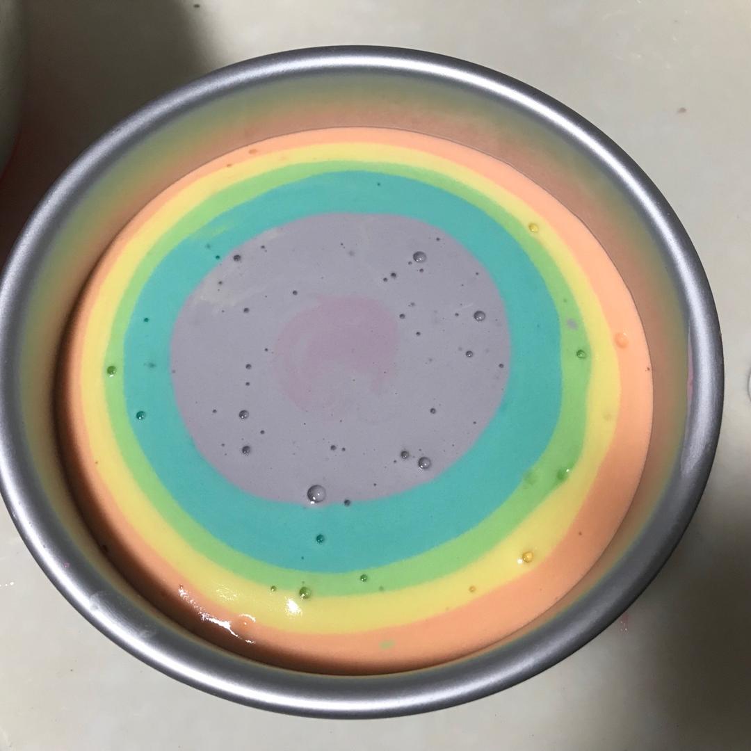 彩虹慕斯蛋糕