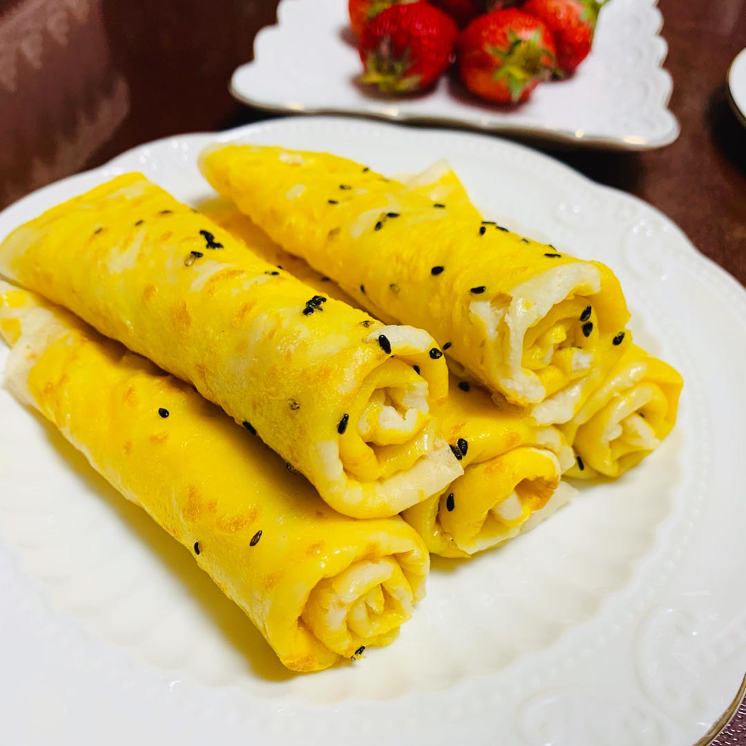 开学营养早餐鸡蛋饼 快手面食 柔软劲道 手不沾面 附细节视频详解