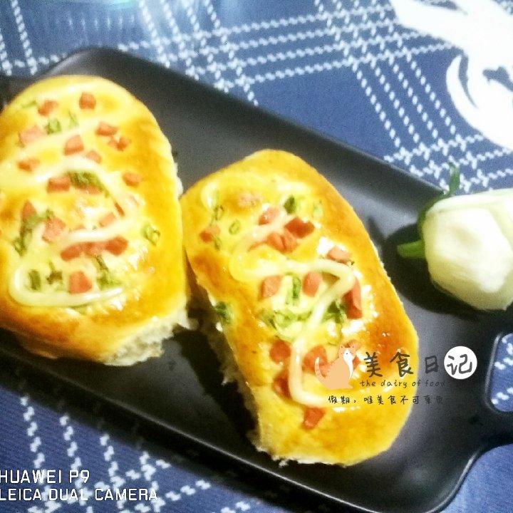 香葱火腿肉松面包