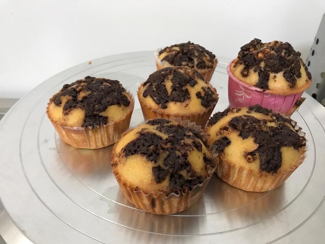 巧克力酥顶玛芬蛋糕 Choc Chip Muffins