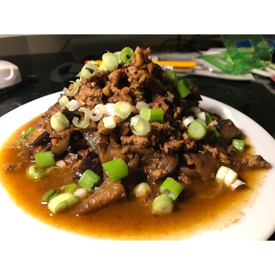 红烧肉沫茄子