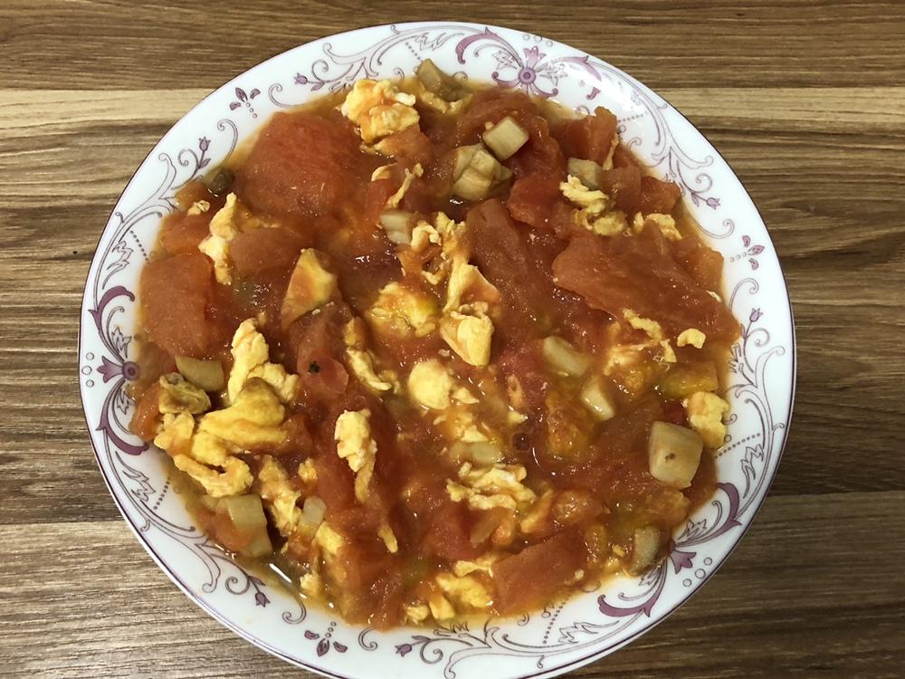 金针菇西红柿炒鸡蛋