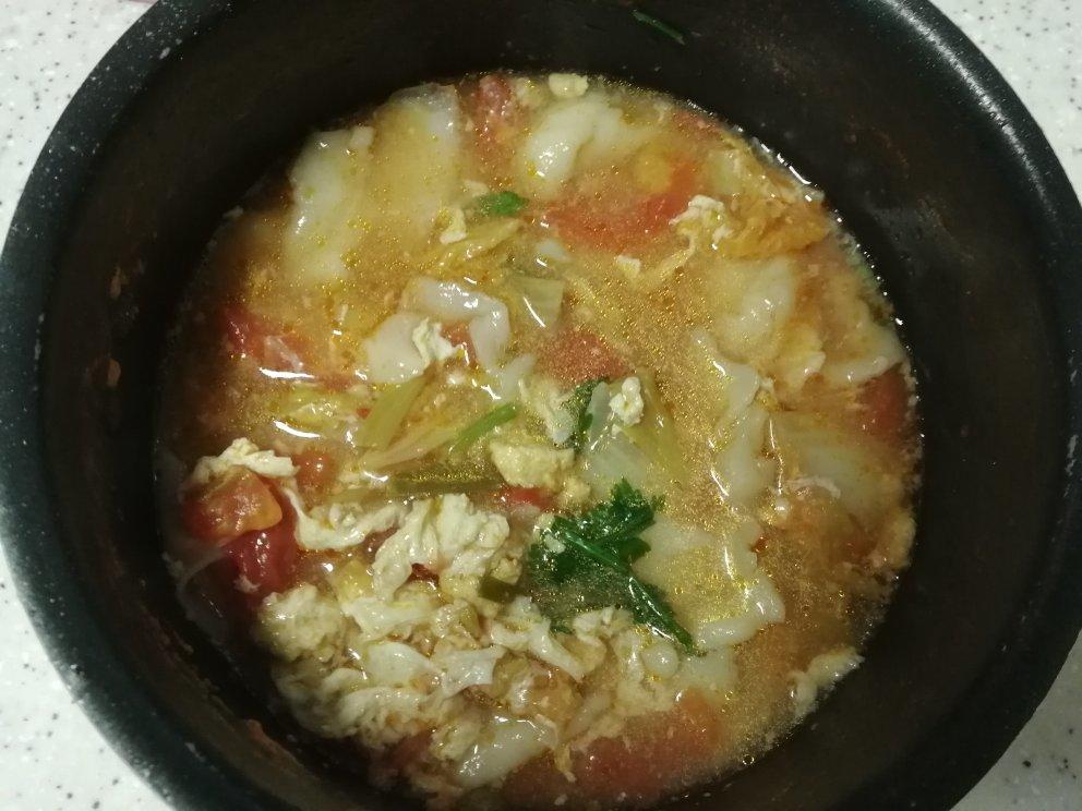 西红柿鸡蛋揪片汤