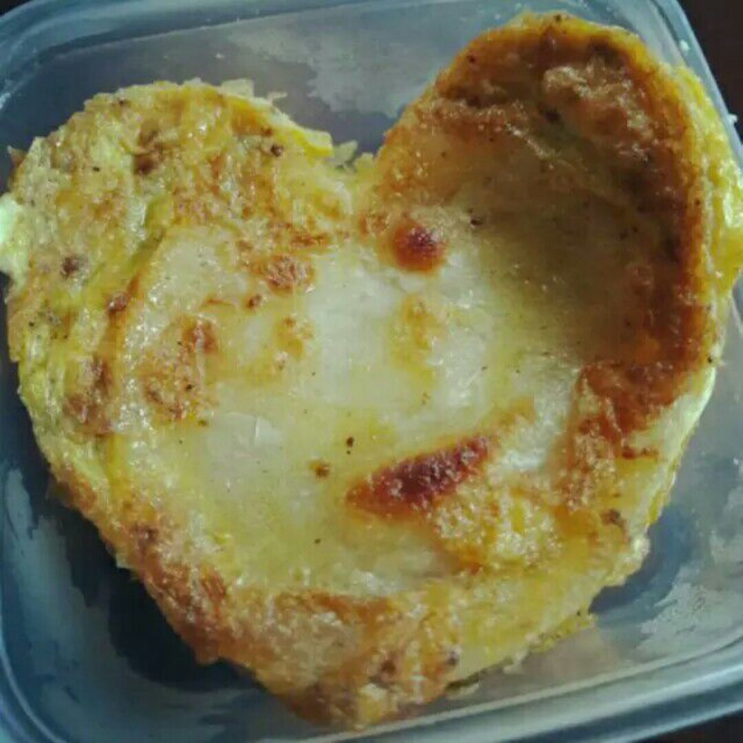 木土土靠意念减肥做的爱心饼