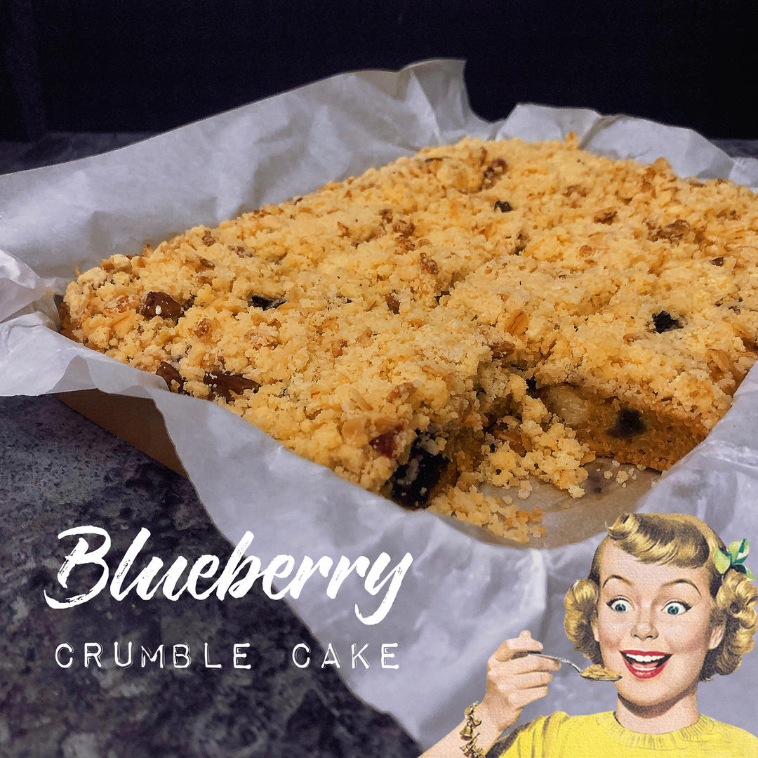 蓝莓酥粒小方块Blueberry Crumber Bars