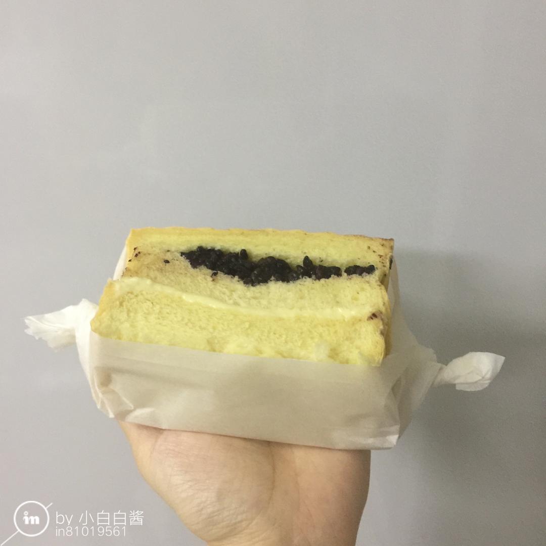 非常好吃的～紫米奶酪包（美味三明治）