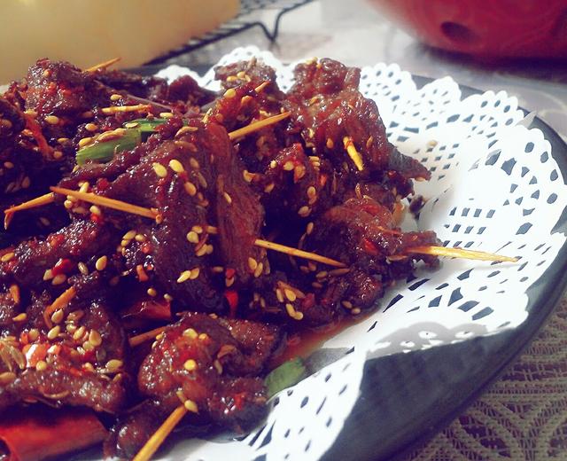 牙签牛肉的做法
