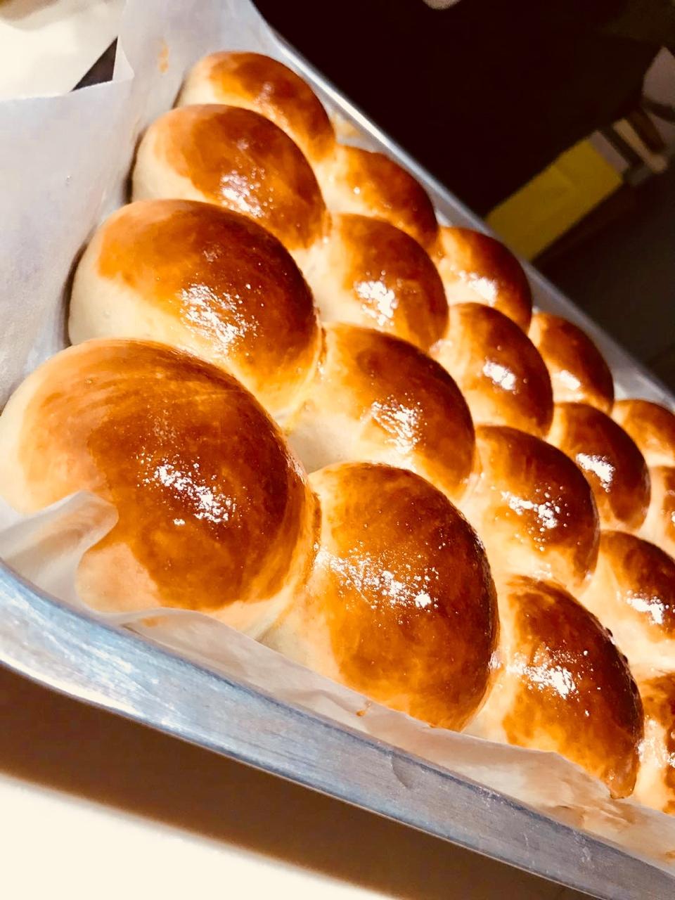 普通面粉做的柔软小餐包