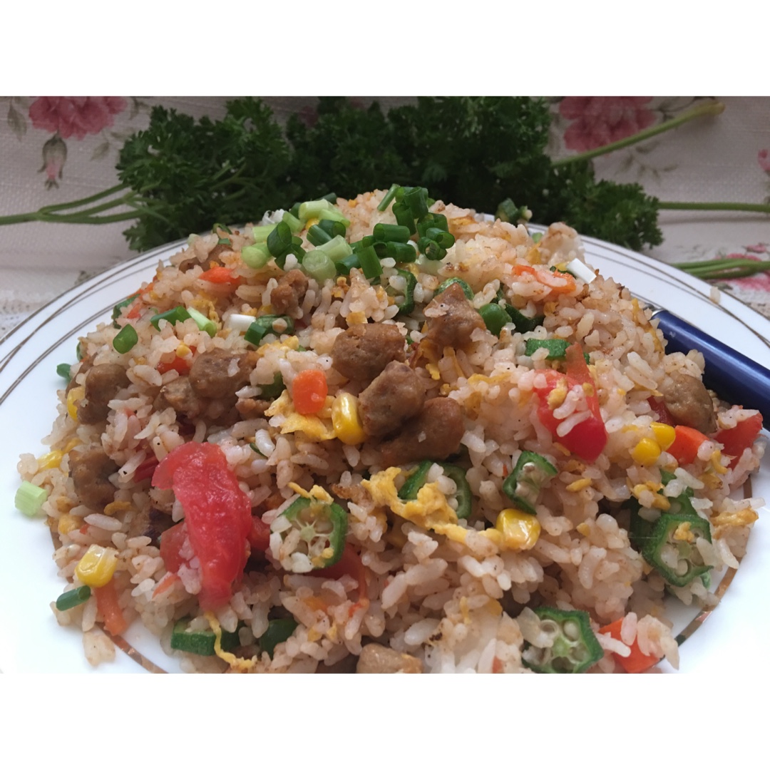海仙做的番茄牛肉粒炒饭