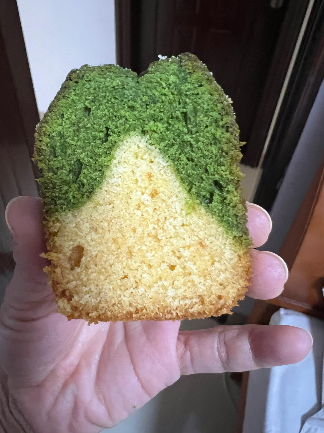 香草&抹茶双拼磅蛋糕（白菜磅）