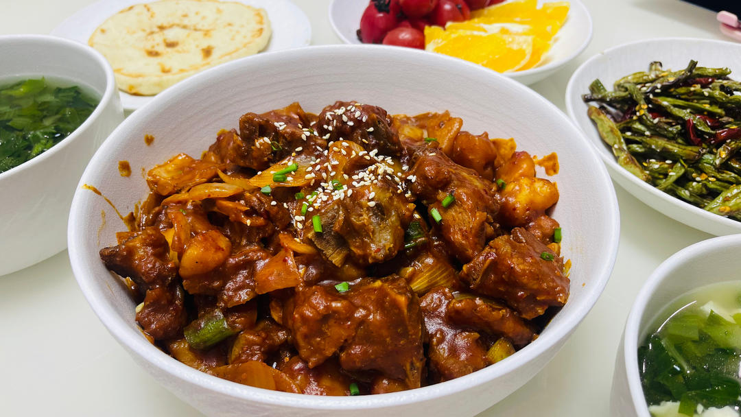 🍗韩式辣炖脊骨