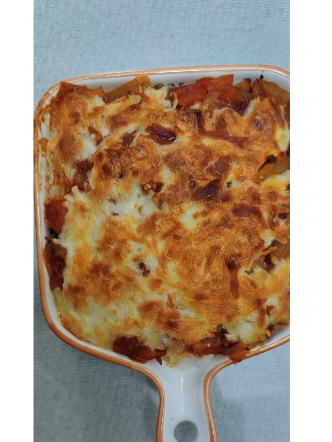 番茄鸡肉浓情焗饭【两人份】
