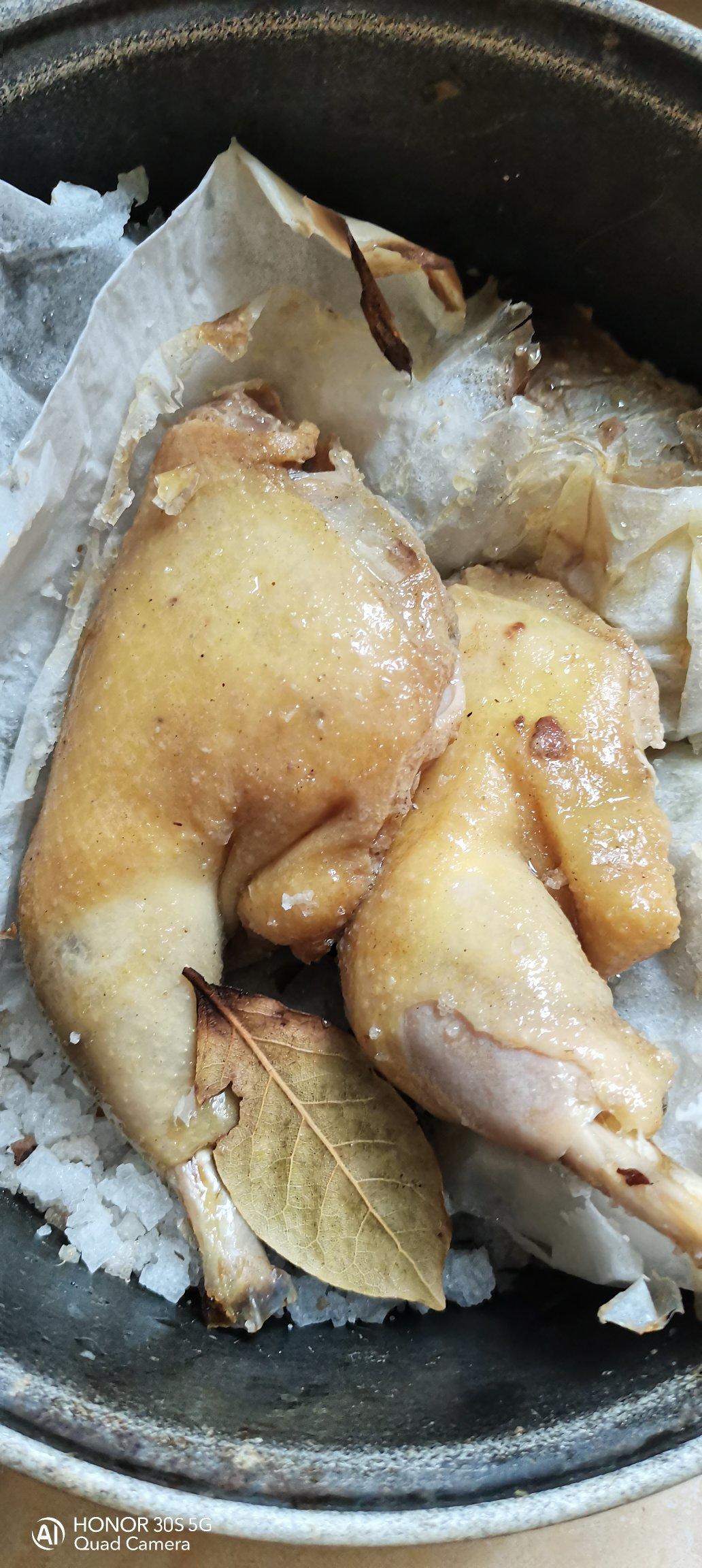 古法盐焗鸡～第一次尝试