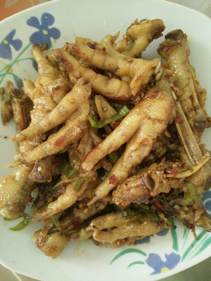 香辣烧鸡爪