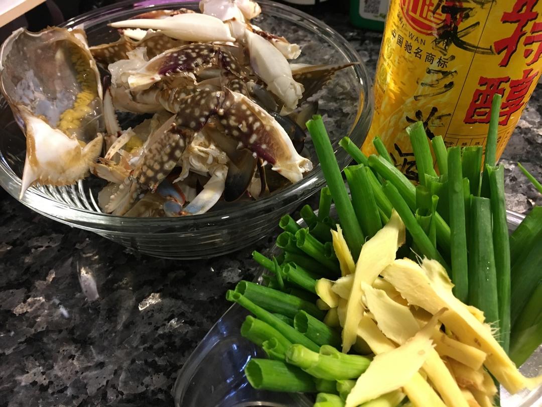 粤式姜葱炒蟹(快手菜)