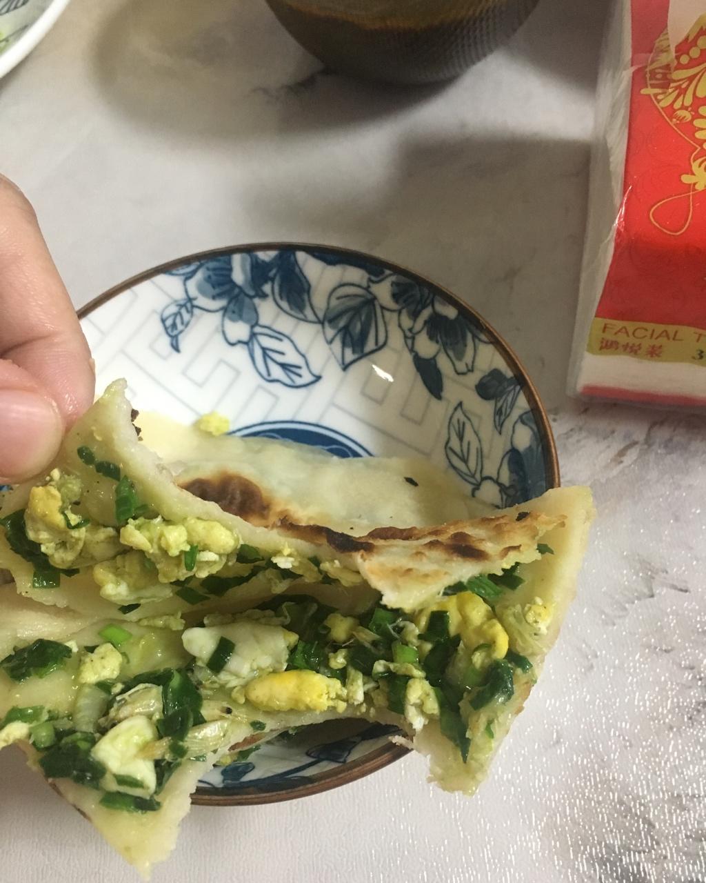 三鲜馅韭菜盒子