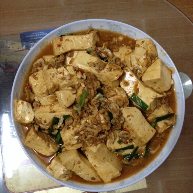 虾皮肉末焖豆腐