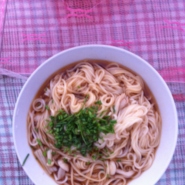 小葱麻油酱油面