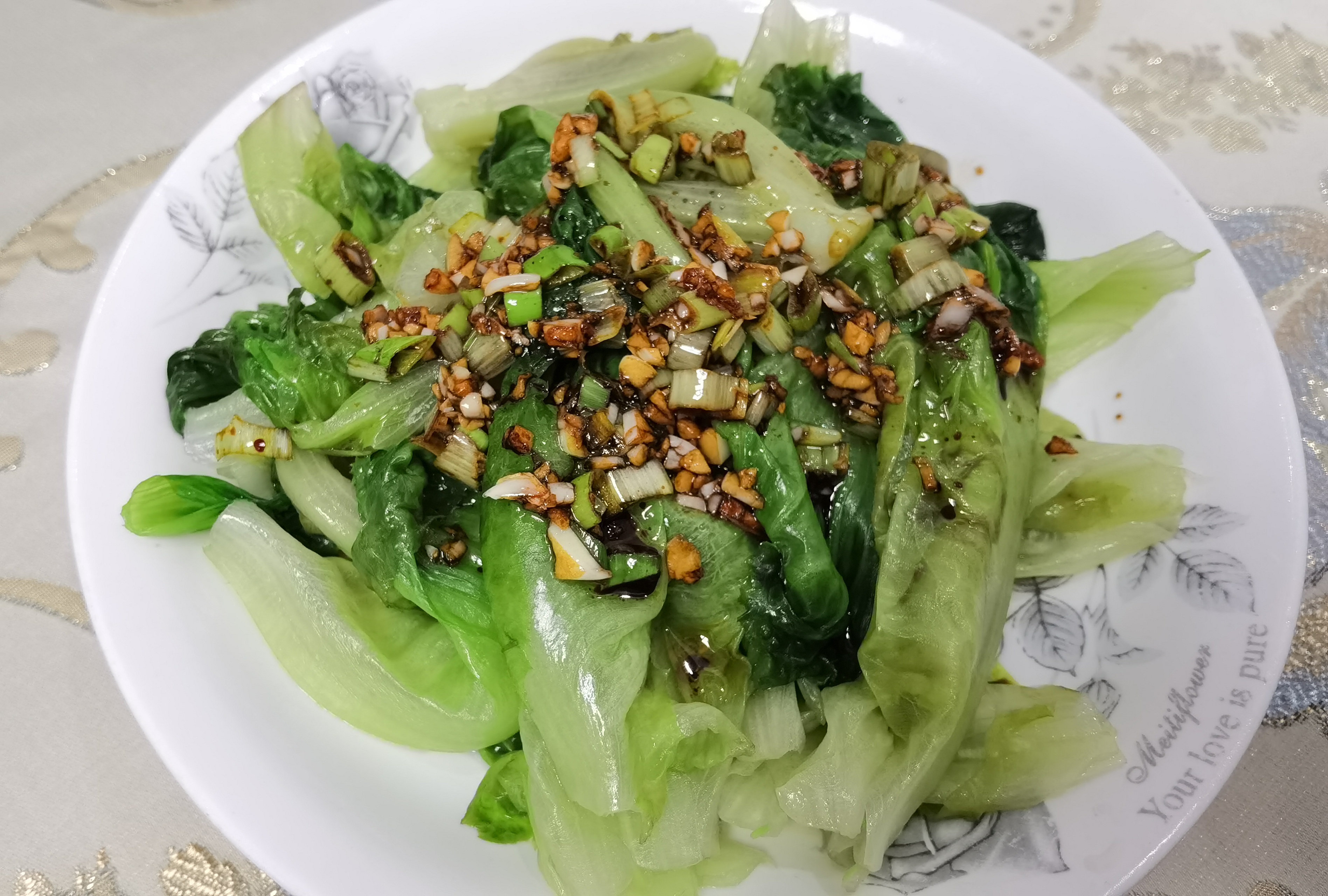 粤菜-清鲜白灼生菜的做法
