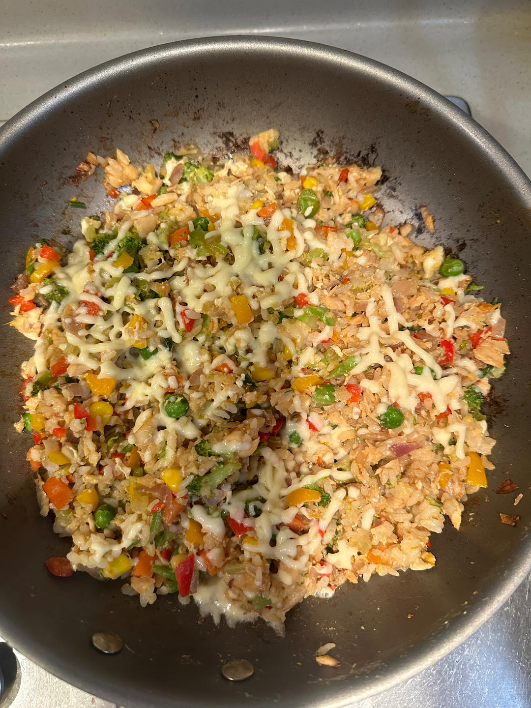低脂三文鱼炒饭
