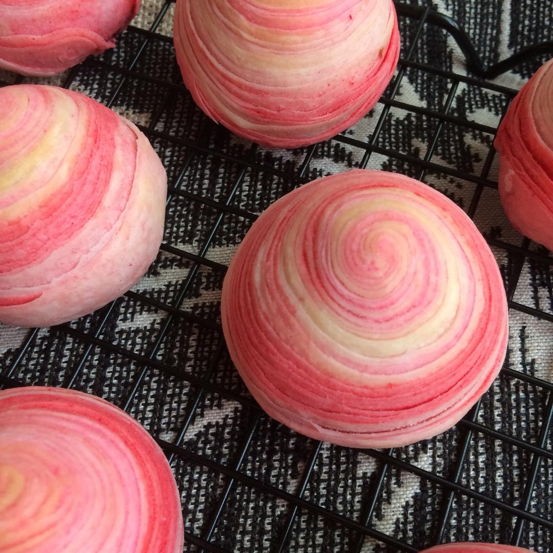 彩虹渐变蛋黄酥（无需揉出膜）