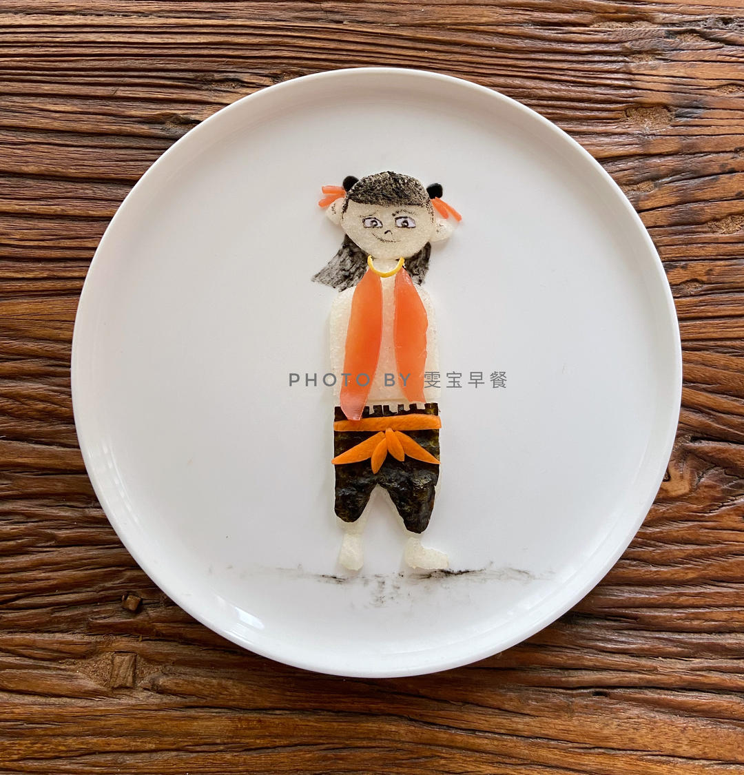 雯宝家的果蔬餐盘画