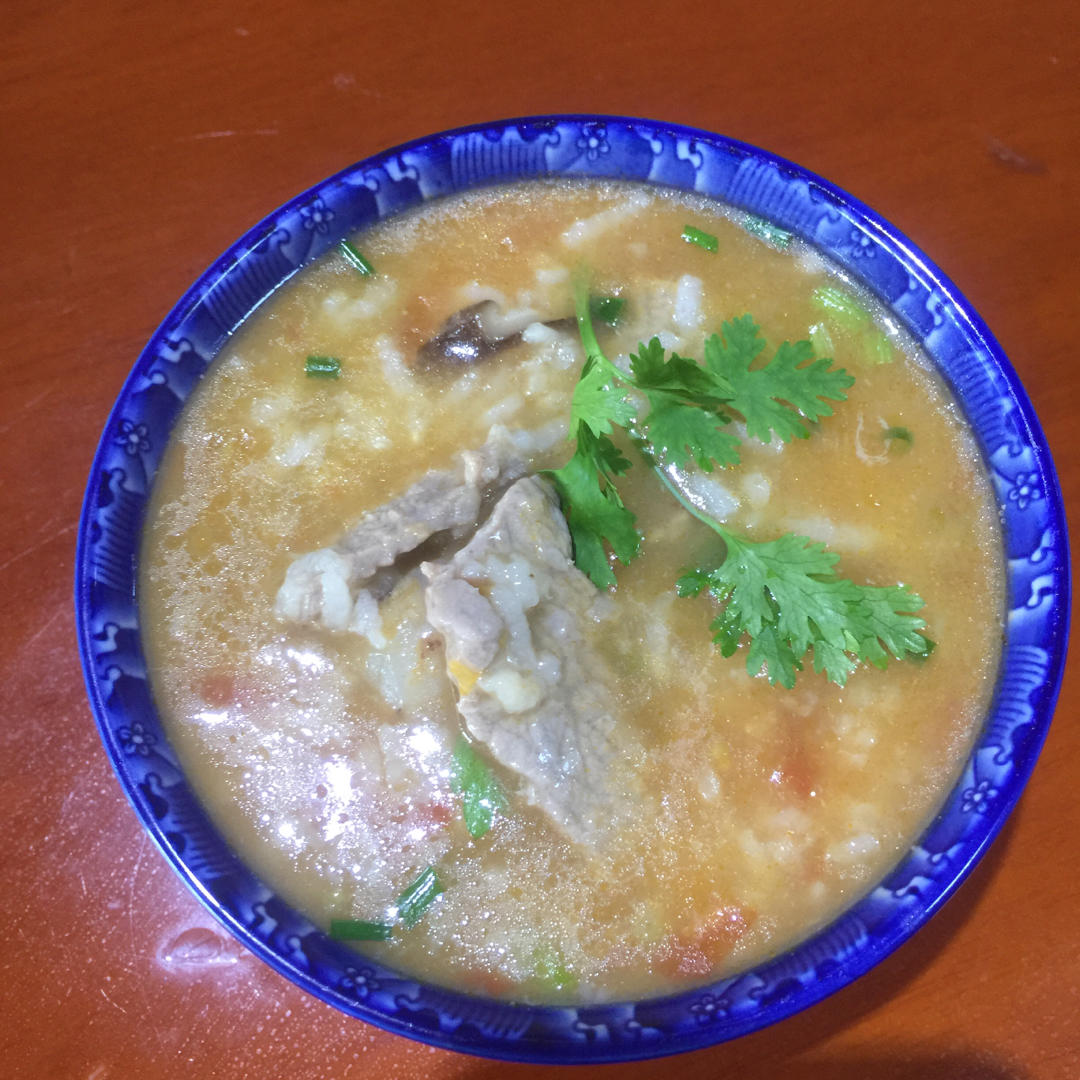 番茄牛肉粥