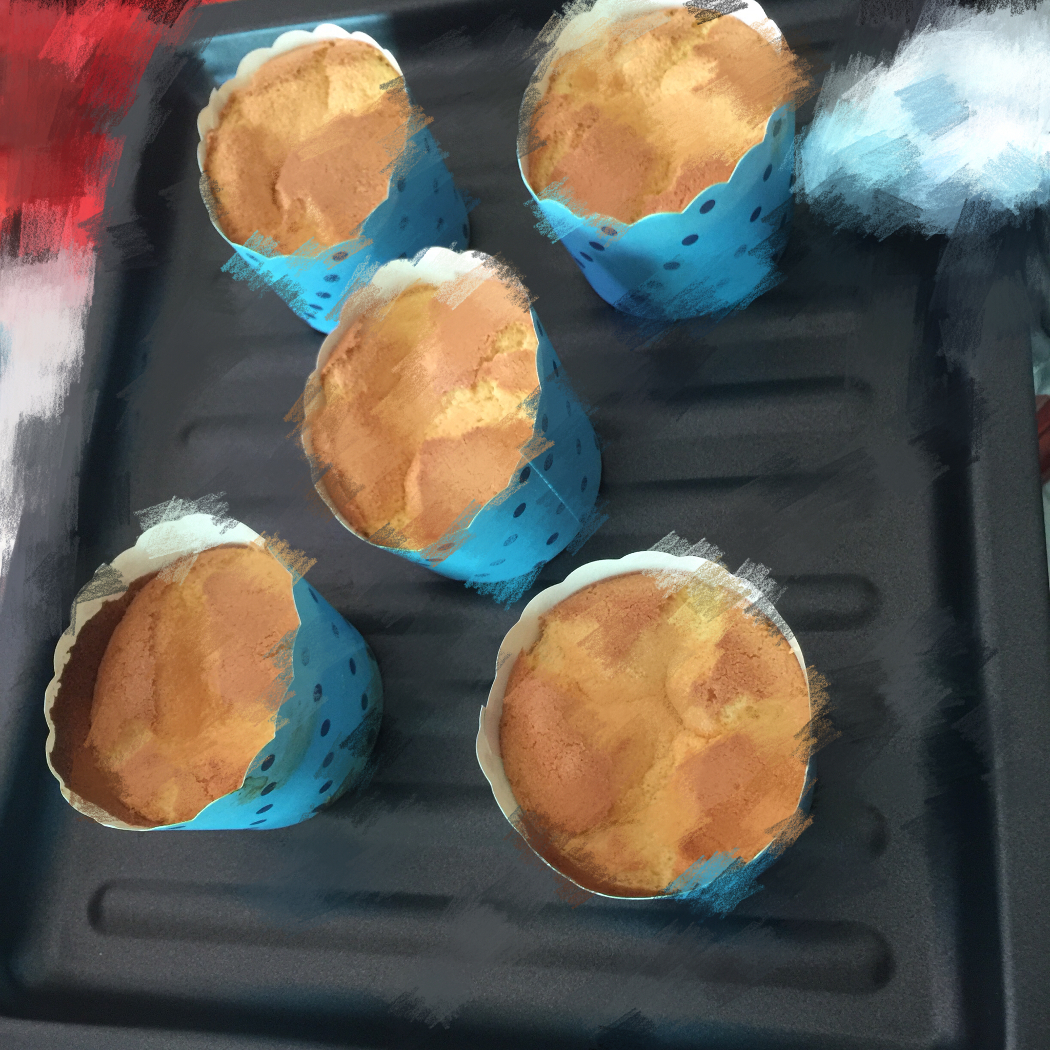 戚风小纸杯蛋糕