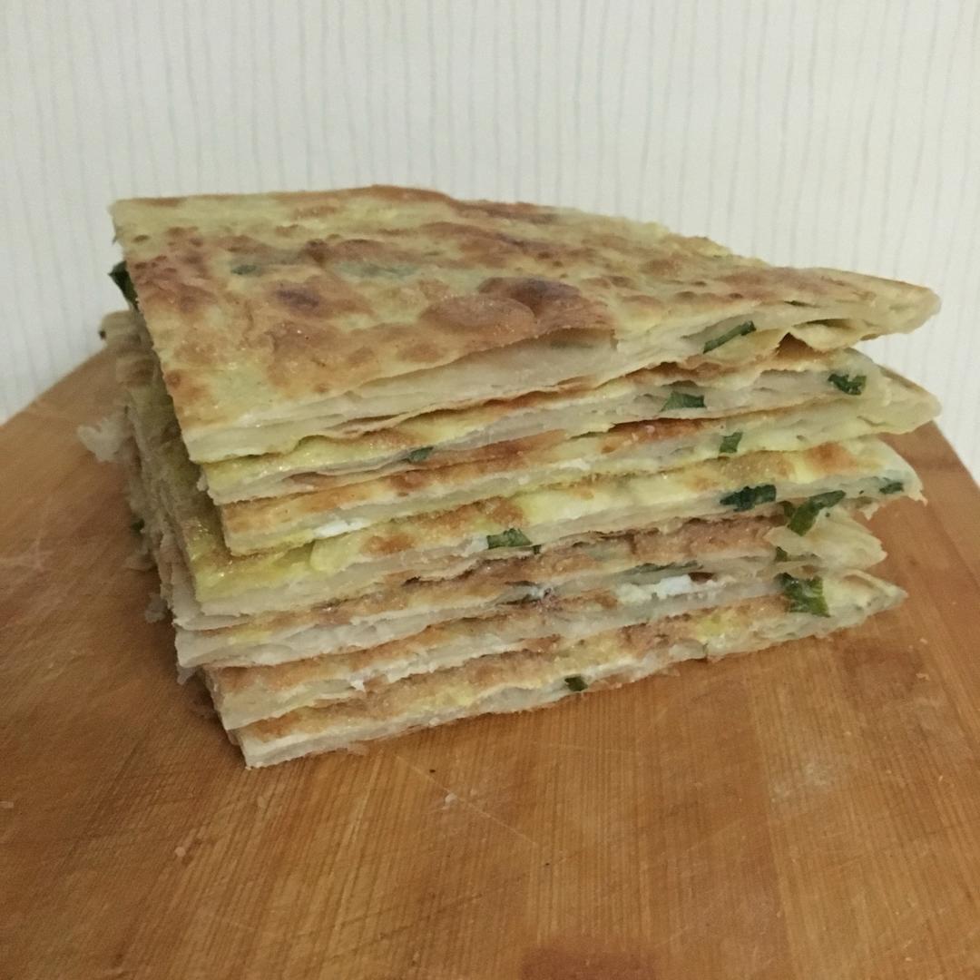 鸡蛋葱油饼                  （更新饼坯保存方法）
