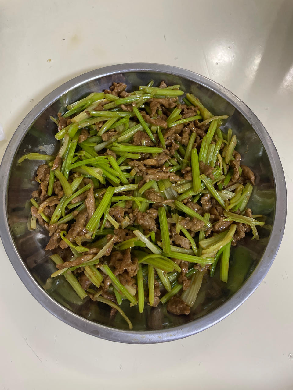 芹菜炒肉丝