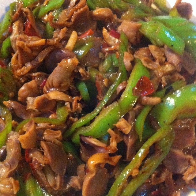 嘉木做的辣炒鸡胗