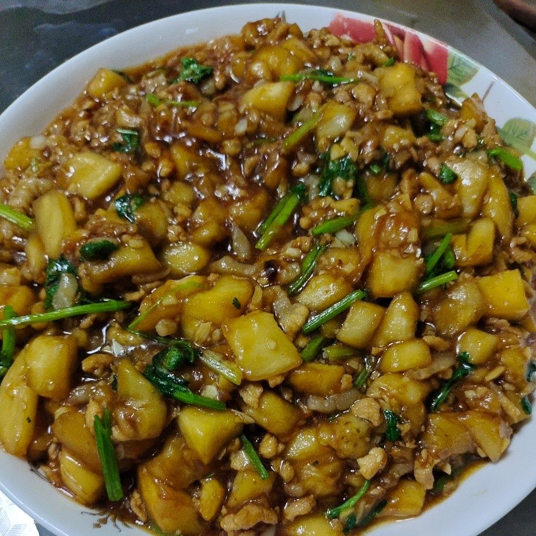 超级下饭酱香味肉末茄子