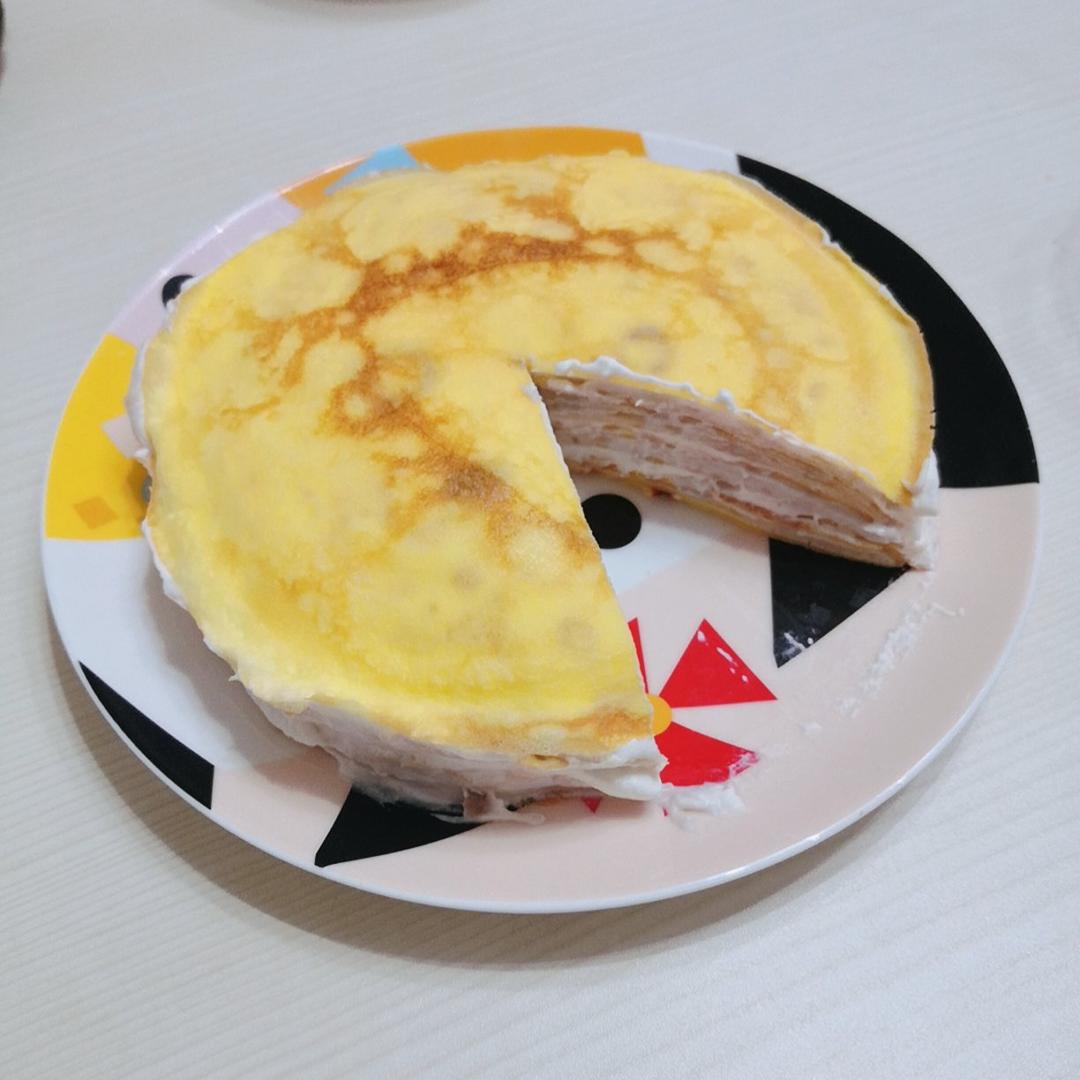 当前发财的更新进度为15做的家庭简易版健康美味"芒果千层酸奶蛋糕"