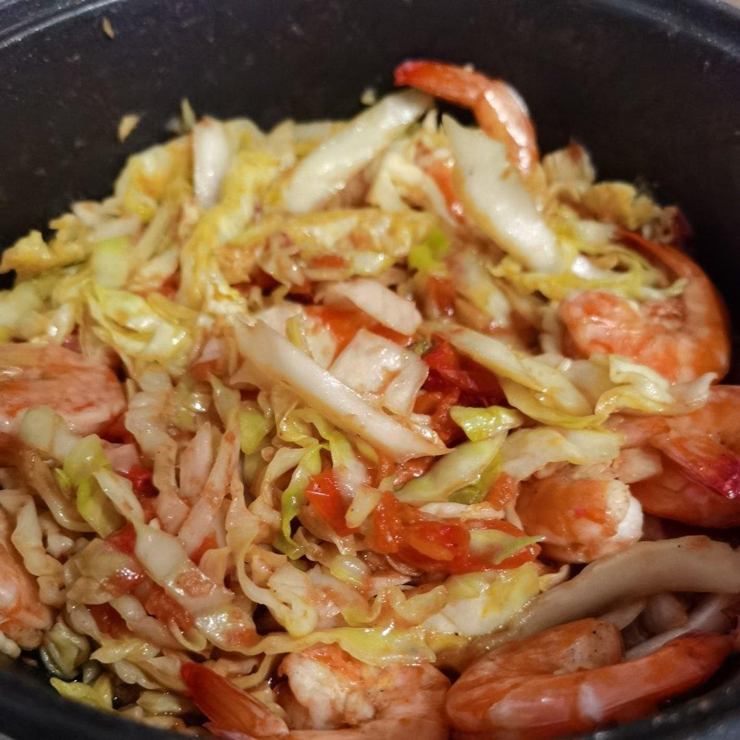 低脂低卡❗️0⃣️难度，Q弹鲜美的包菜炒虾仁❗️