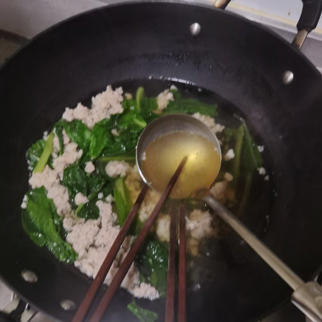 小白菜丸子汤